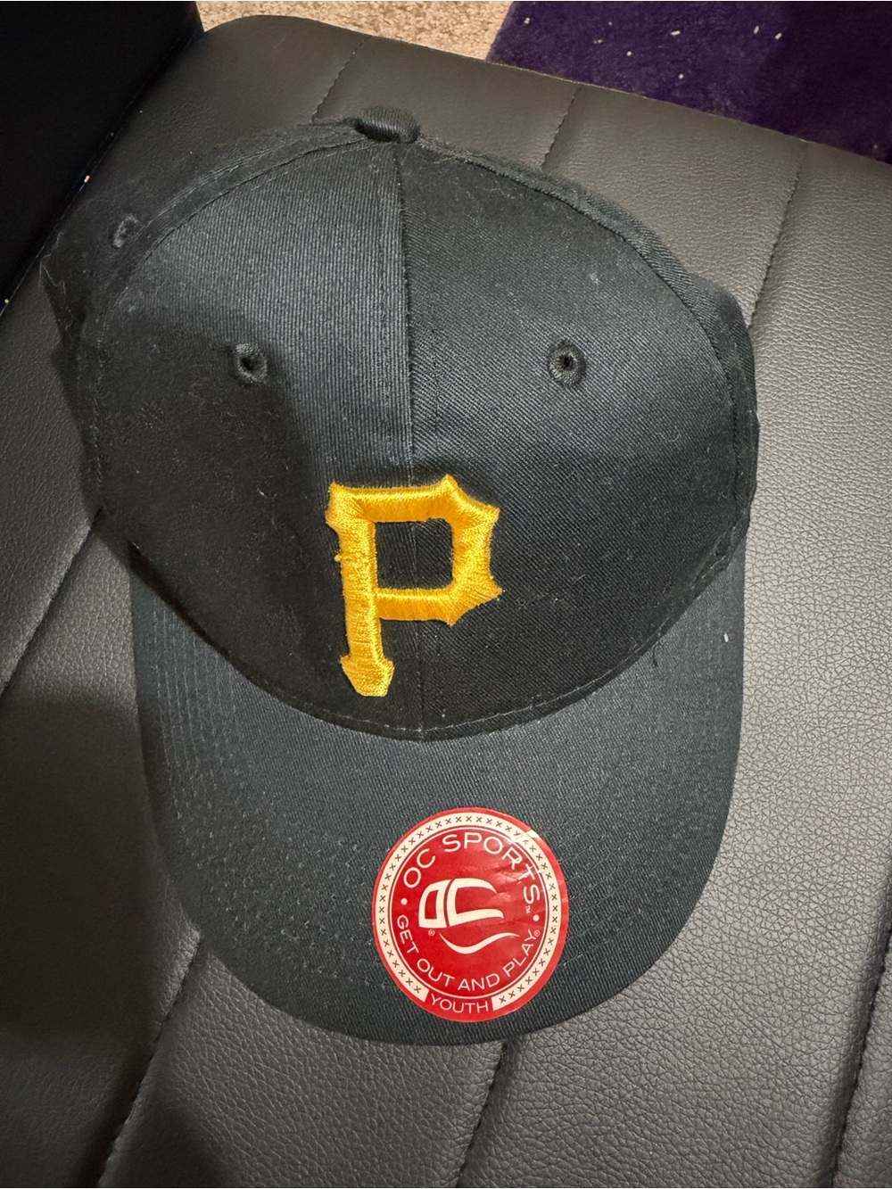 Youth MLB Baseball Pittsburgh Pirates OC Sports Black Adjustable Hat Cap